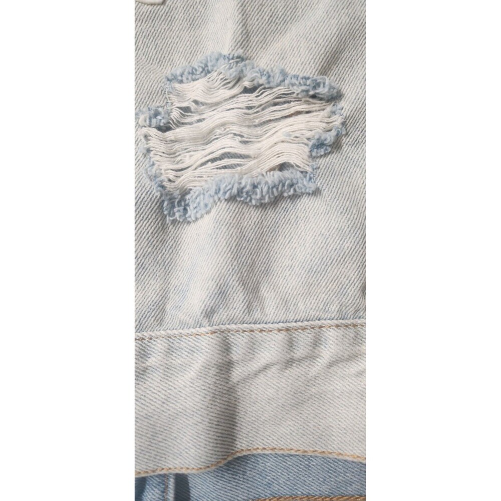 Juicy Couture Womens Y2K Denim Jean Jacket Cabana Wash Tattoo Patches Heart XS - Picture 16 of 16